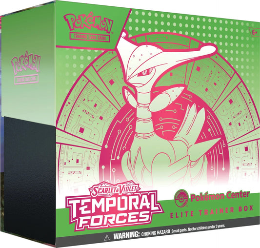 Scarlet & Violet: Temporal Forces - Elite Trainer Box (Iron Leaves) (Pokemon Center Exclusive)