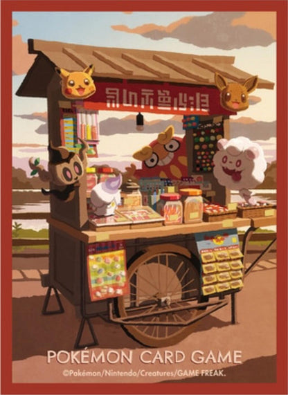 Card Sleeves - Darumaka Kitakami Stall (64-Pack) (Pokemon Center Japan Exclusive)