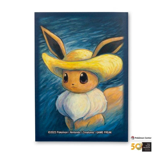 Card Sleeves - Eevee Inspired by Self-Portrait with Straw Hat Card (Pokemon Center × Van Gogh Museum)