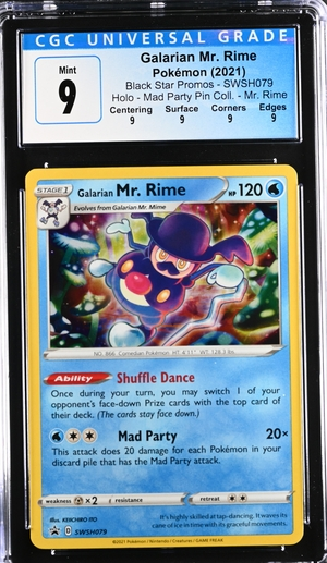 Galarian Mr. Rime - Holo CGC 9 - Subgrades