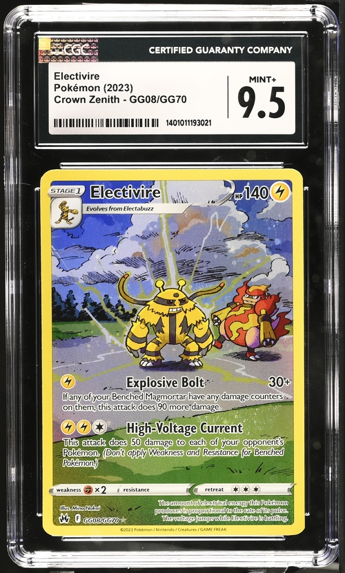 Electivire Pokémon (2023) Crown Zenith - GG08/GG70 - CGC 9.5