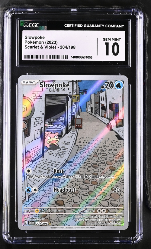 Slowpoke Pokémon(2023) Scarlet & Violet - 204/198 - CGC 10