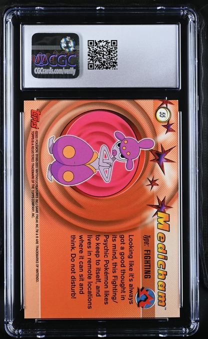 Medicham Pokémon Topps (2003) Advanced - 55 - CGC 9