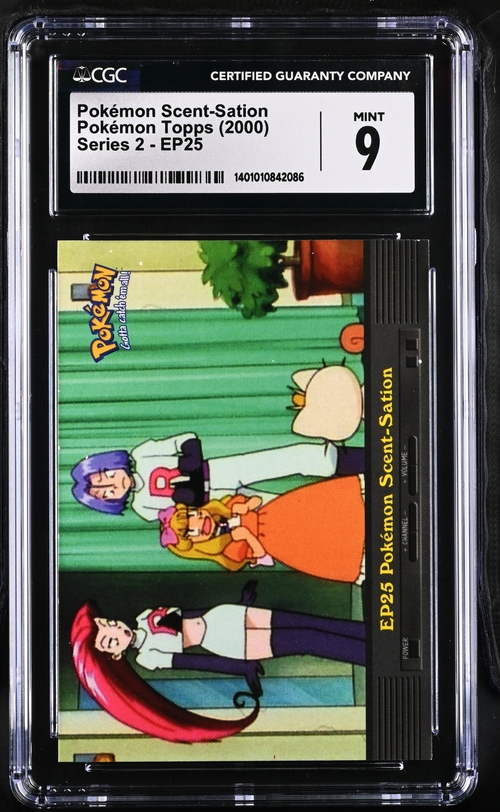 Pokémon Scent-Sation Pokémon Topps (2000) Series 2 - EP25 - CGC 9