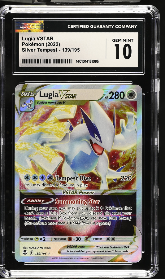 Lugia VSTAR Pokémon (2022) Silver Tempest - 139/195 - CGC 10