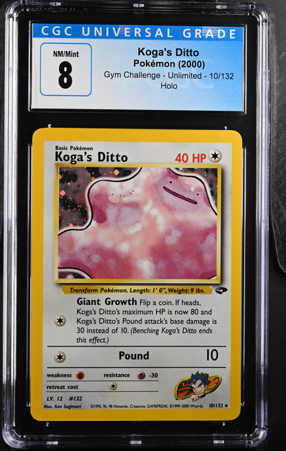 Koga's Ditto #10 Pokemon Gym Challenge (2000) - CGC 8