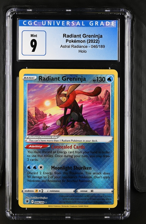 Radiant Greninja Pokémon (2022) - Holo - CGC 9