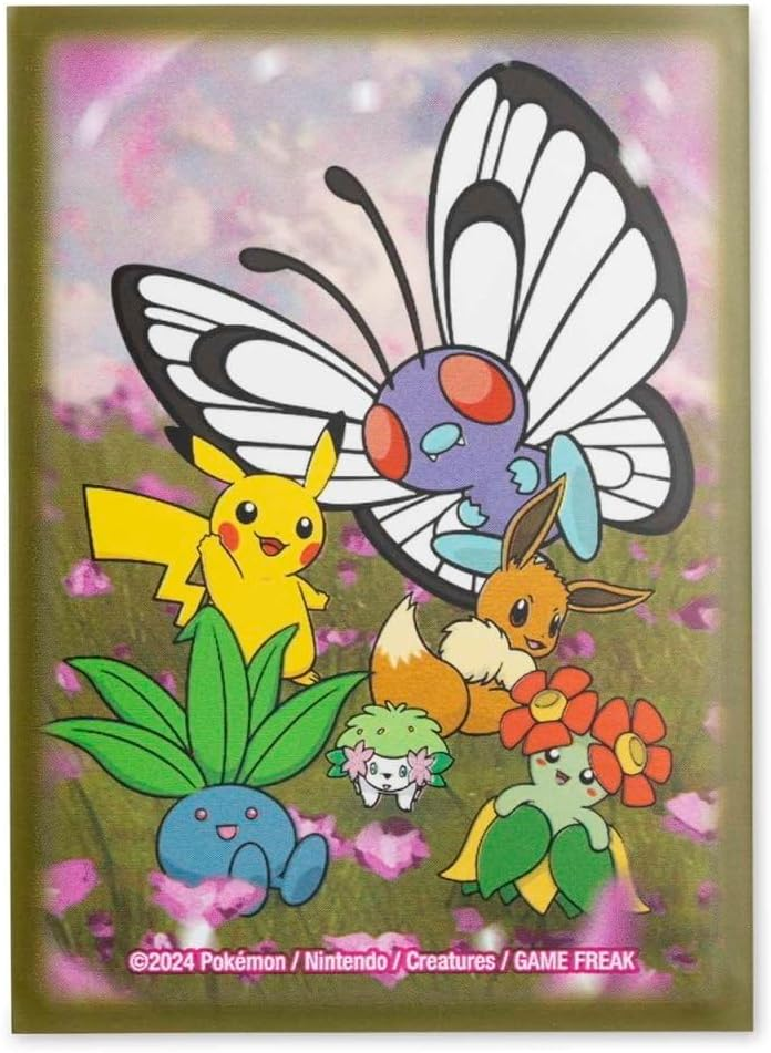 Floral Flurry Pikachu, Butterfree, Oddish, Eevee, Bellossom, and Shaymin