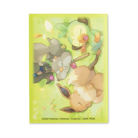 Berry Sleepy Eevee, Grookey, Skwovet/Berry Sleepy Card Sleeves (65 Sleeves)